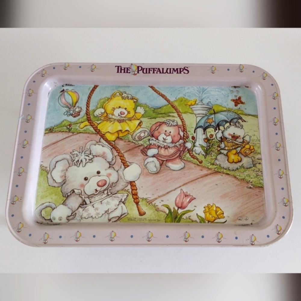 1987 Puffalumps Metal Lap Tray Fisher-Price